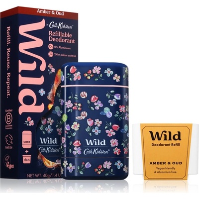 WILD Amber & Oud Marble Ditsy Case дезодорант стик с калъфка 40 гр
