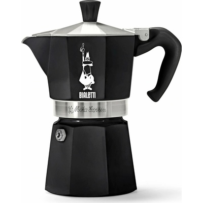 Kávovar na moka kávu Bialetti Moka Express, 190 ml, čierny
