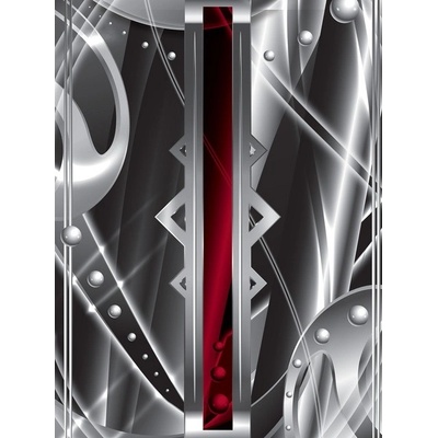 Preinterier Fototapeta panel - PL0177 - Červený pás na sivom pozadí vlies - 206cm x 275cm