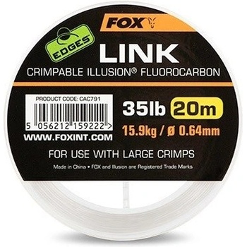 Fox Edges Fluorocarbon Link Illusion clear 20 m 0,64 mm 35 lb