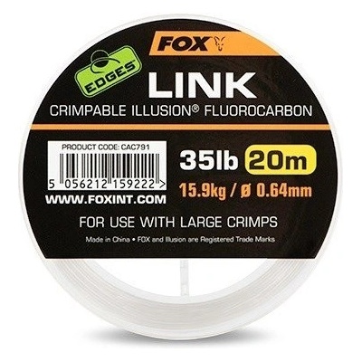 Fox Edges Fluorocarbon Link Illusion clear 20 m 0,53 mm 25 lb