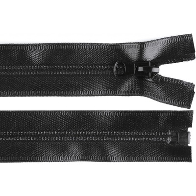Voděodolný zip No 7 délka 50 cm spirálový, malé, černá