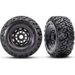 Traxxas колело 2.2/3.2", джанта черна, гума Maxx Slash belted (2)