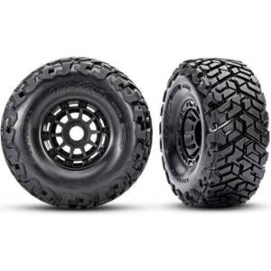 Traxxas колело 2.2/3.2", джанта черна, гума Maxx Slash belted (2)