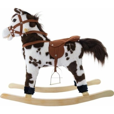 Euro Baby houpací koník se zvuky a pohyby hnědý/bílý – Zboží Mobilmania