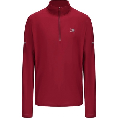 Karrimor Мъжко горнище с цип Karrimor Long Sleeve 1/4 Zip Top Mens - Berry