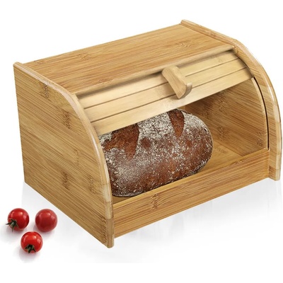 Малка бамбукова кутия за хляб с плъзгаща вратичка bamboo (0116206)