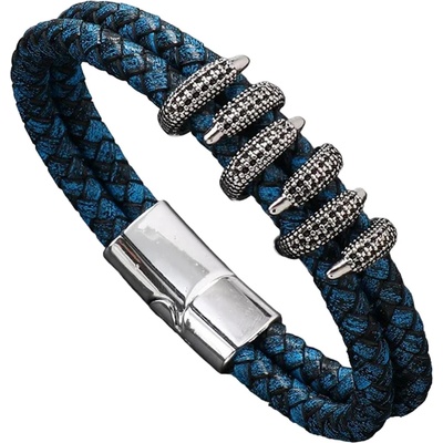 HARAHU Мъжки Гривна ha-33332 - Синя / Сребриста kp33332 (ha-33332)