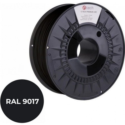 C-Tech Premium Line PLA, dopravní černá, RAL9017, 1,75mm, 1kg (3DF-P-PLA1.75-9017) – Zbozi.Blesk.cz