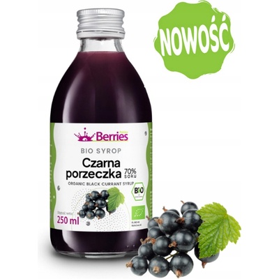 Berries Sirup BIO ríbezle čierne 250 ml