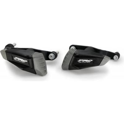 Pádové protektory rámu PUIG PRO 2.0 21485N černý s šedou gumou