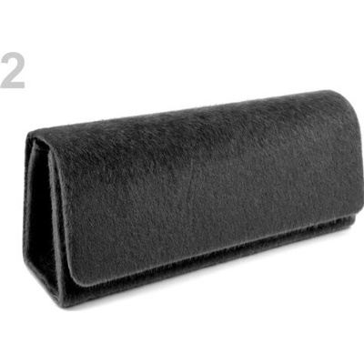 Kabelka psaníčko s chlupem 2 šedá