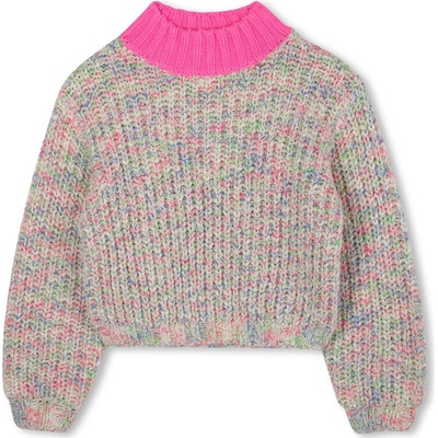 Billieblush svetr melír neonově růžový