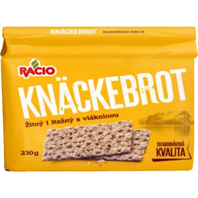 Racio knackebrot žitný s vlákninou 230 g – Zboží Dáma