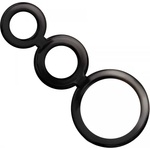 Addicted Toys Троен пенис пръстен Addicted Toys черен