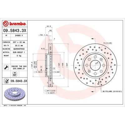 BREMBO 09.5843.3X