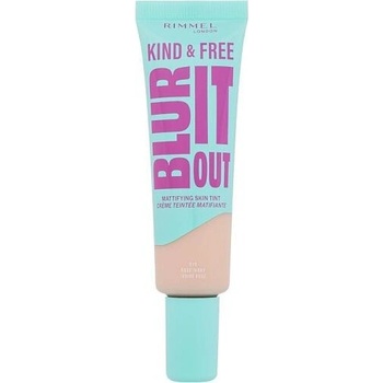 Makeup Rimmel London Kind & Free Blur It Out Mattifying Skin Tint 010 Rose Ivory 30 ml