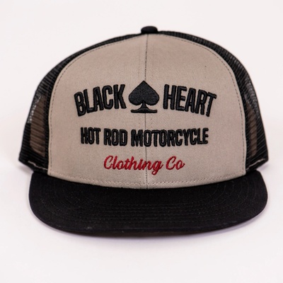 A TRUCKER BLACK HEART HOT ROD MOTORCYCLE