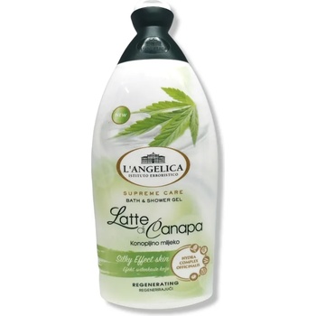 L'Angelica душ гел и пяна за вана, Конопено мляко, 500мл