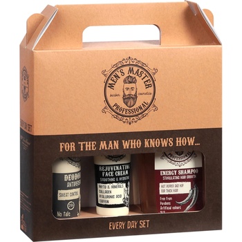 Men's Master Комплект - Крем за лице, стимулиращ шампоан и дезодорант