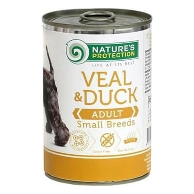 Natures P dog adult Teľacie & Kačacie malé plemeno 400 g
