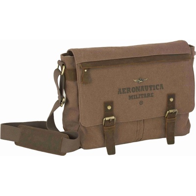 Aeronautica Militare Taška messenger Canvas AM-612-25 13 L hnědá