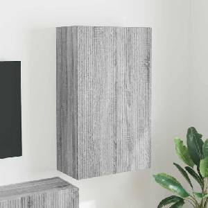 vidaXL TV стенен шкаф 59, 5 x 31 x 100 см Сив Сонома (892375)