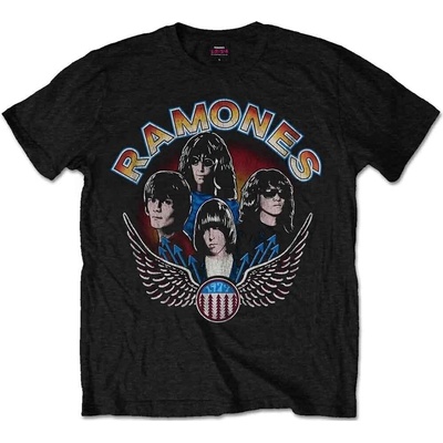 Ramones Vintage Wings Photo Black M Риза (<![CDATA[RATS21MB02]]>)