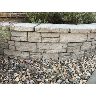 Betonový plot Bradstone Mountain Block rohový kámen šedý