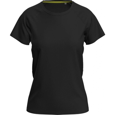 Stedman mesh raglan st8500 / Дамска спортна риза с реглан - черна (st8500blol)