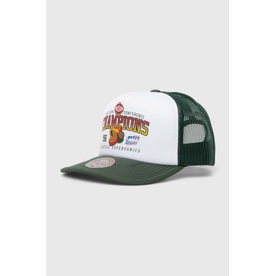 Mitchell&Ness Шапка с козирка Mitchell&Ness Seattle Supersonics в бяло с принт HHSS7498-SSUYYPPPWHIT (HHSS7498.SSUYYPPPWHIT)