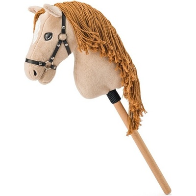 Hobby horse Gracia Faunica béžová kobyla na tyči hrivu z motúza