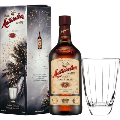 Matusalem Solera Gran Reserva 15y 40% 0,7 l (dárčekové balenie 1 pohár)