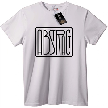 NOONEBRAND Тениска ABSTRG стилизирано лого - M, White