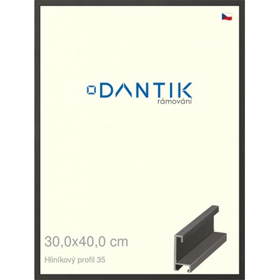 DANTIK rám na obraz 30 x 40 Dýha černá