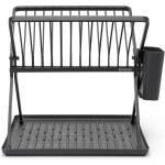 Brabantia Тъмносива метална двуетажна тавичка за оттичане 37x33 cm - Brabantia (139406)