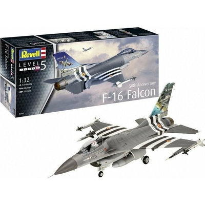 Revell Plastikový model letounu F-16 Falcon k 50. výročí v měřítku 1/32