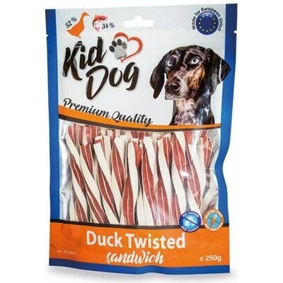 KIDDOG kačací sendvič s treskou skrútený 250 g