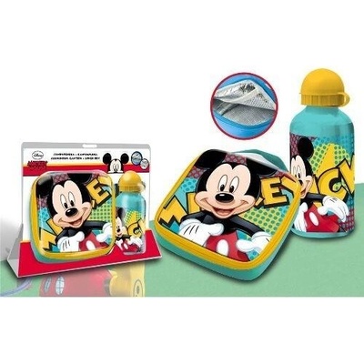Kids Licensing termo taška / box na desiatu + Alu fľaša 400ml Mickey Mouse MIC1984