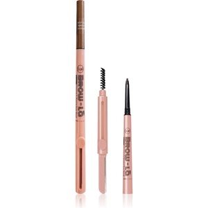 J. Cat Beauty Brow-LA молив за вежди с четка цвят 102 Warm Caramel 0.08 гр