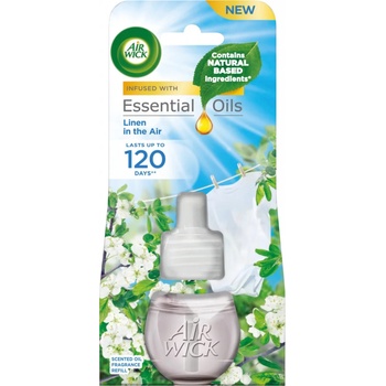 Air Wick Life Scents Linen in the air - Bielizeň v vánku elektrický osviežovač náhradná náplň 19 ml
