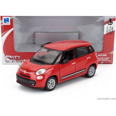 Newray Fiat 500l City 2013 Červená 1:24