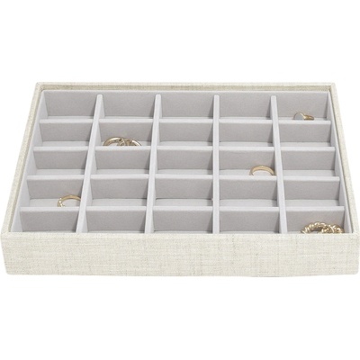 Stackers Ковчеже за бижута Stackers 25 камери ленено cлassic светлобежово (76383)