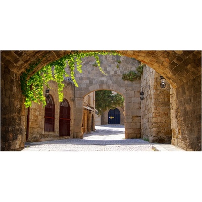 Foto obraz fotografie na skle očarujúce ulička 100x50 cm