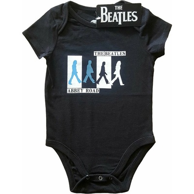 Dětské body ROCK OFF Beatles Abbey Road Colours Crossing černá