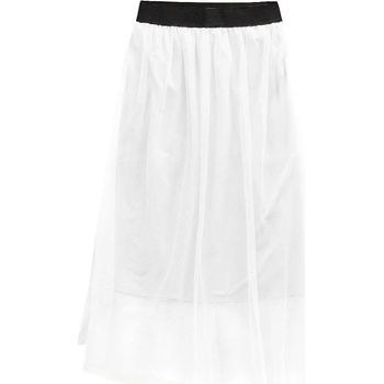 Prodyšná sukně s délkou midi 96ART bílá