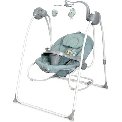 Lorelli Classic ЕЛ. ЛЮЛКА ШЕЗЛОНГ TANGO FROSTY GREEN STARS 2in1 (10090072146)