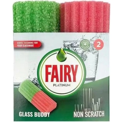 FAIRY Platinum Glass Buddy hubka na čistenie 2 ks