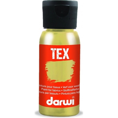 Darwi TEX Farba na textil 100050050 metalická zlatá 50 ml