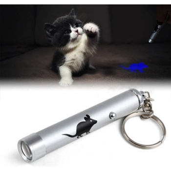 Prívesok na kľúče Mačacie LED laser